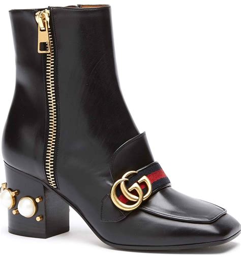 gucci peyton bootie|Women's Designer Luxury Ankle Boots .